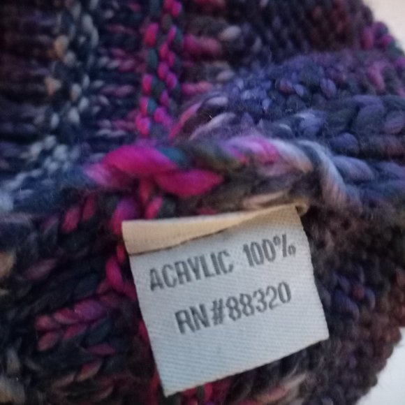 cc exclusive stretch cable messy bun beanie multi color - Picture 6 of 7